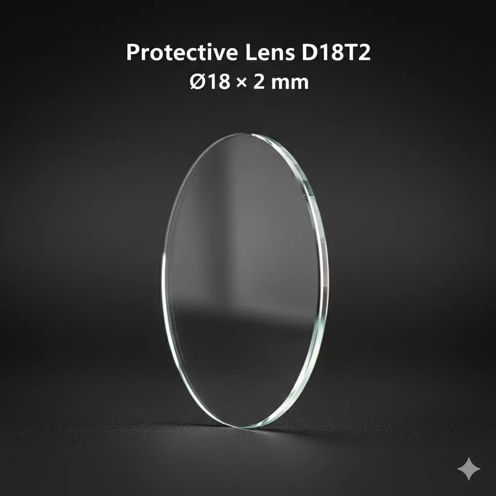 Protective Laser Lens 18×2mm for SUP 20S Handheld Fiber Laser Welding Gun — 5 Pack